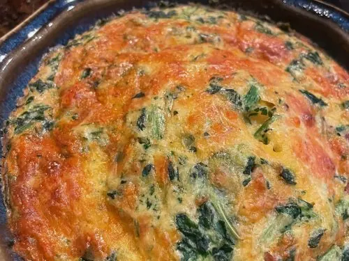 Dairy Free Spinach Quiche