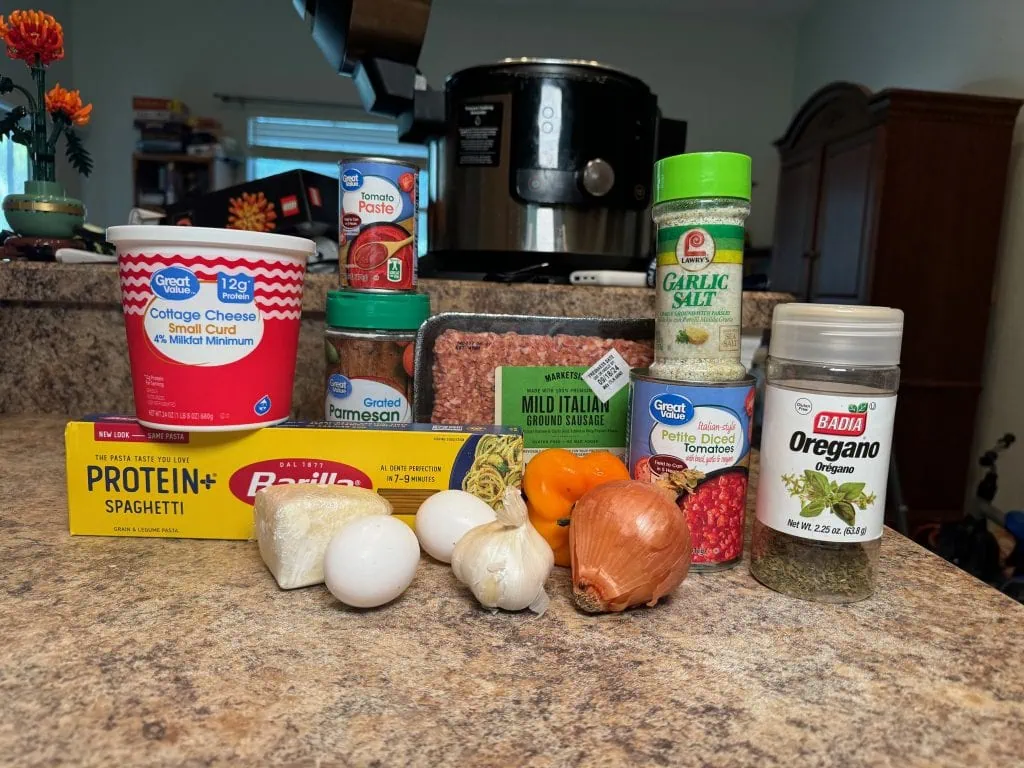 Spaghetti Pie Ingredients