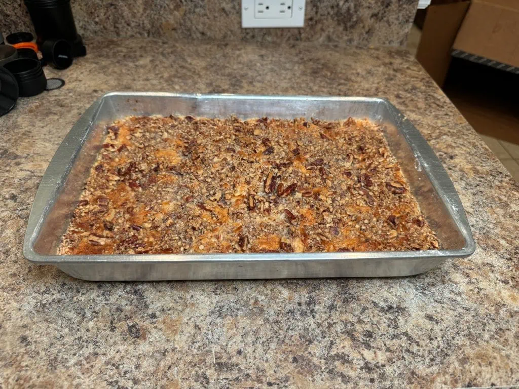 Dairy-Free Hawaiian Dumpcake right out of the oven